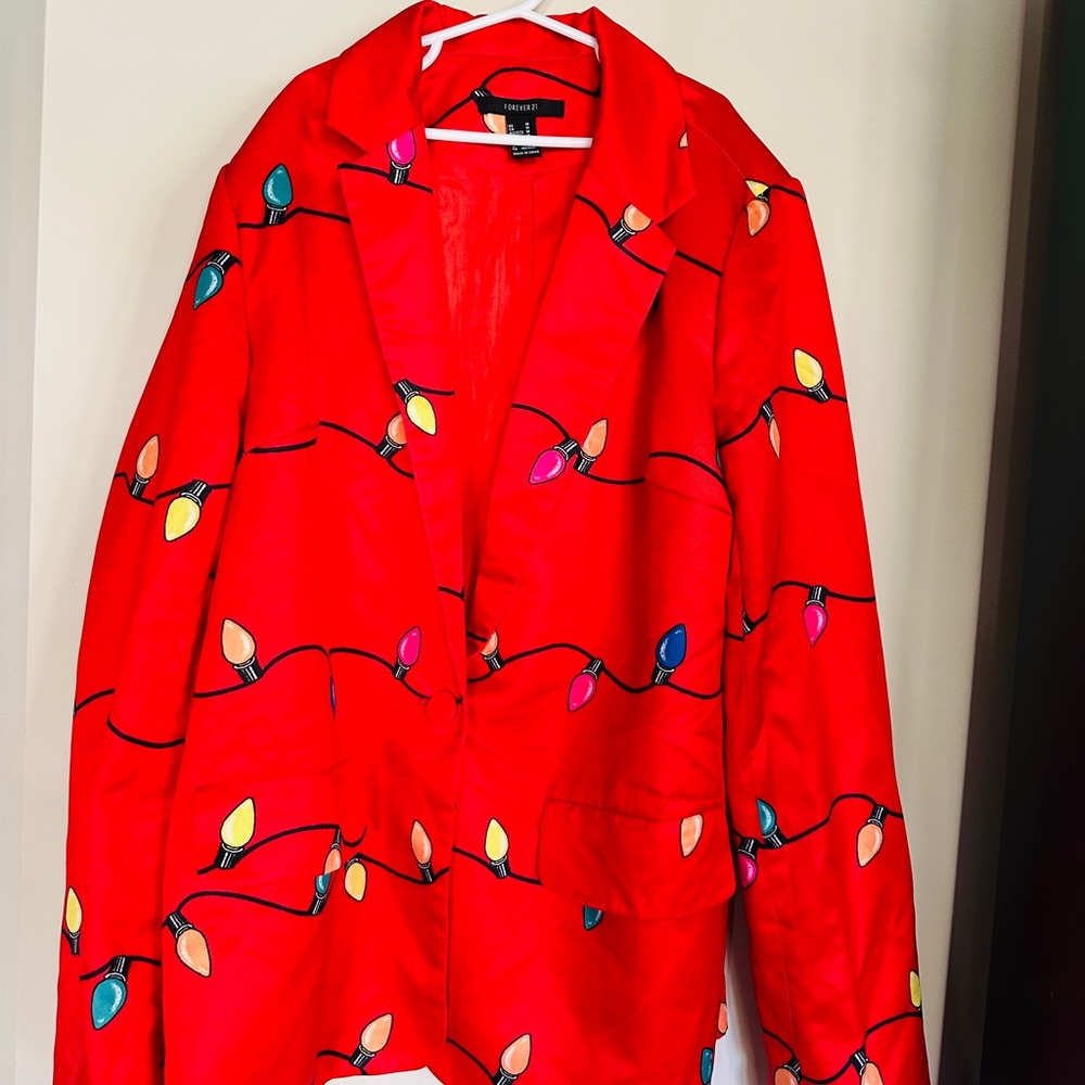 Forever 21 Christmas Blazer